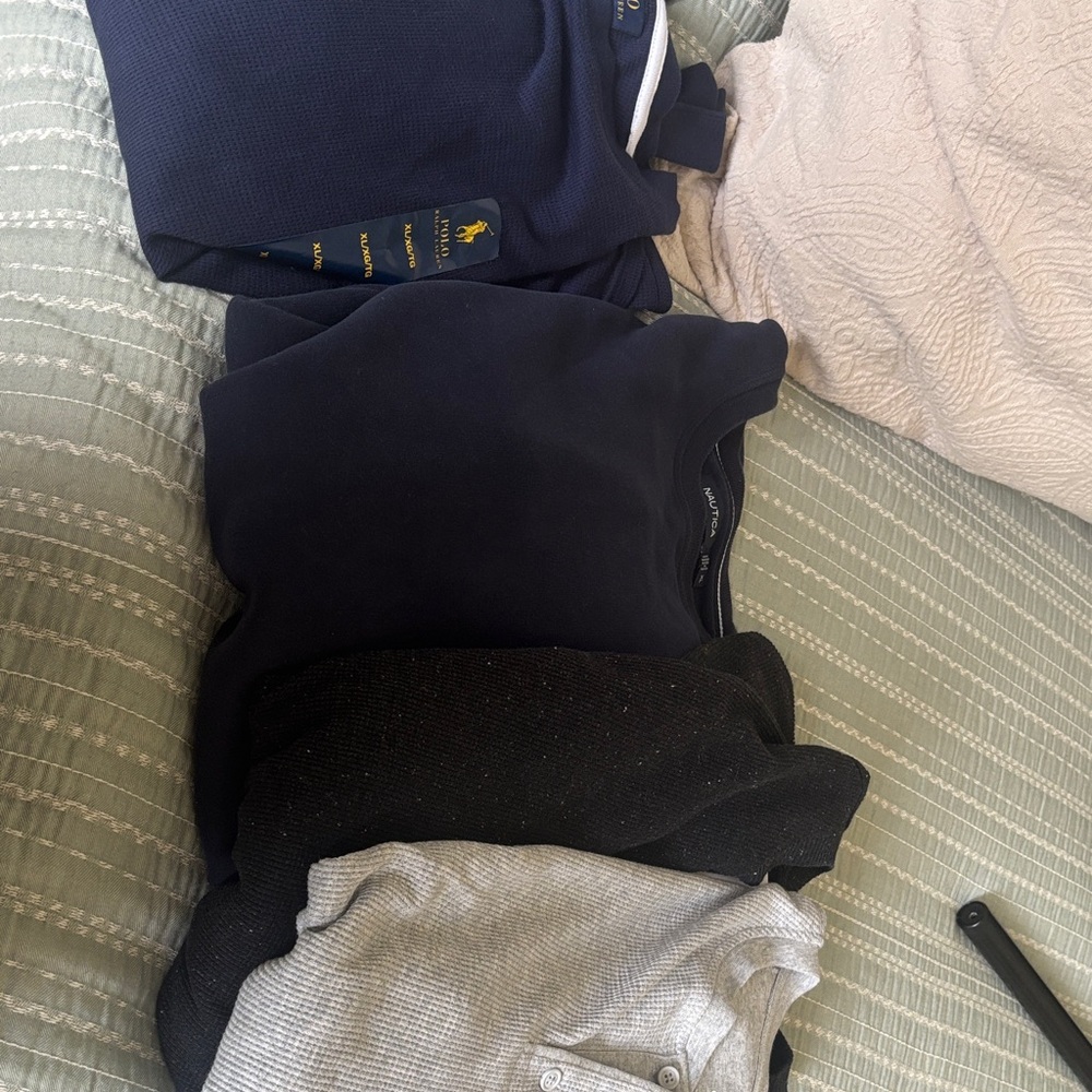 Ralph Lauren Classic Navy and Gray Sweater